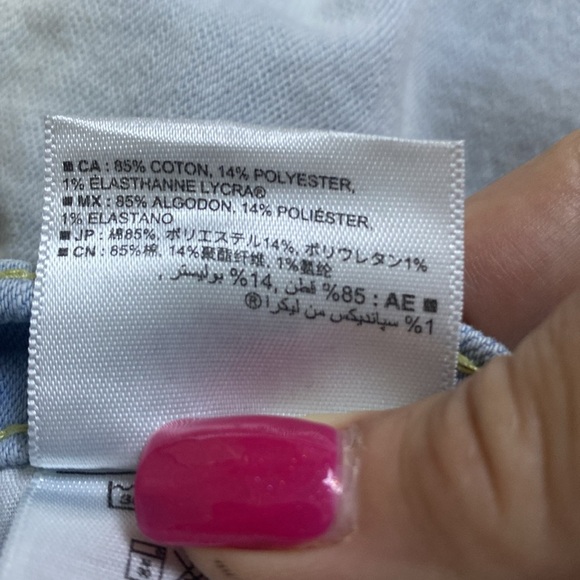 Old Navy Boyfriend Pale Blue Jeans Sz 8 - Picture 10 of 10